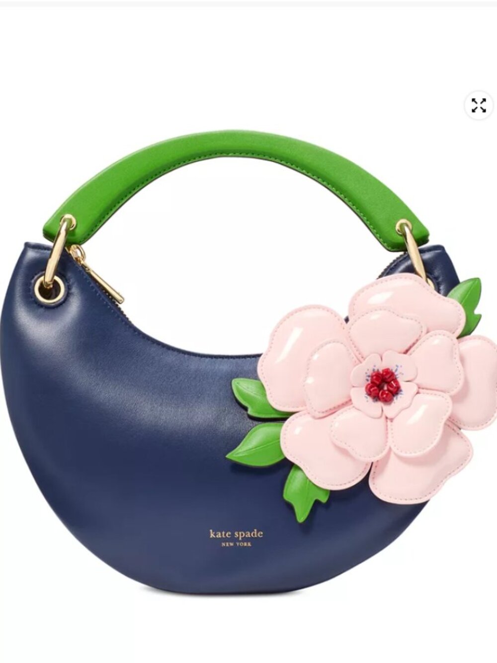 EUC! Kate Spade New York Floral Expo Small Leather Bag